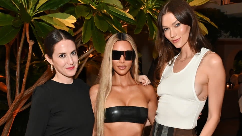 Sara Monves, Kim Kardashian and Karlie Kloss 