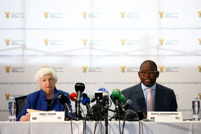 U.S. Treasury Secretary Janet Yellen visits South Africa