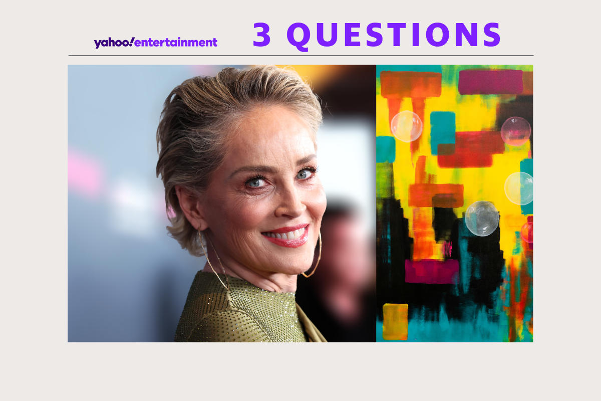 Sharon Stone interview about her paintings