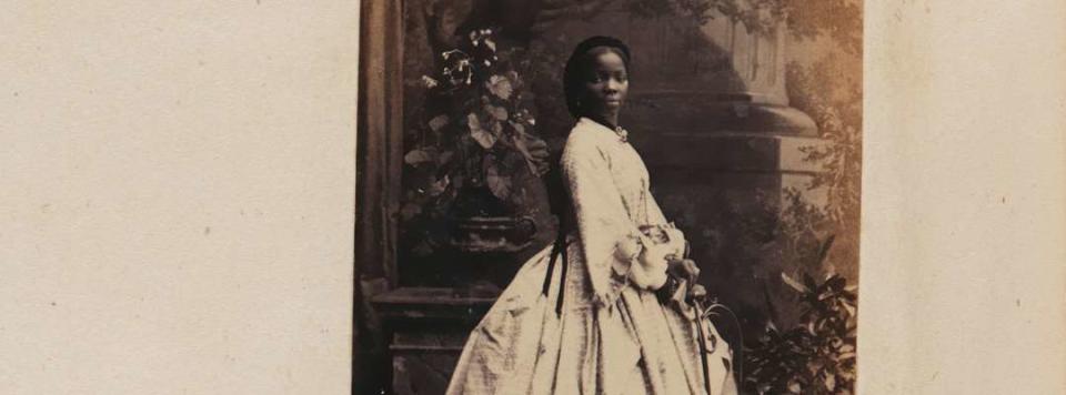 A photograph of Sarah Forbes Bonetta is on display at the National Portrait Gallery in London.