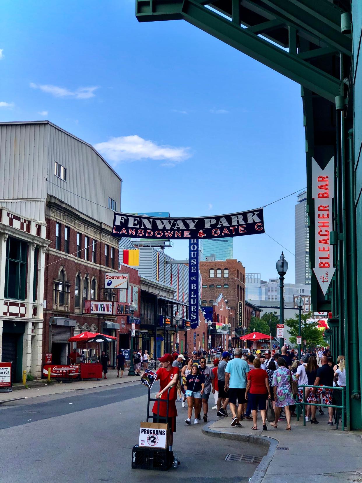 Lansdowne Street is the heart of the pre- and post-game action.