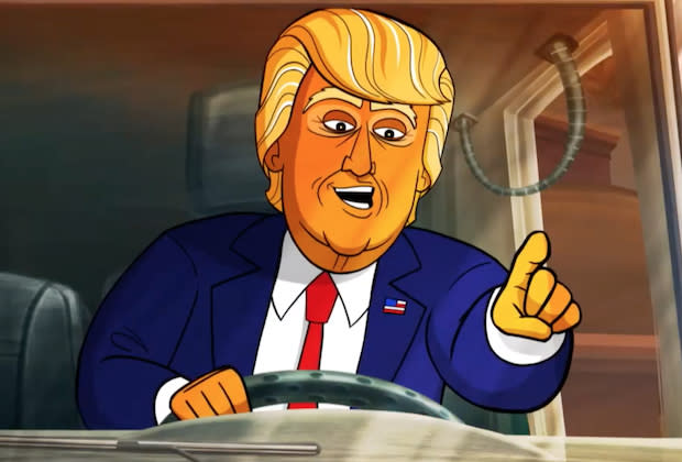 Our Cartoon President Trailer Spoofs Trumps Tv Addiction Fox And Friends 