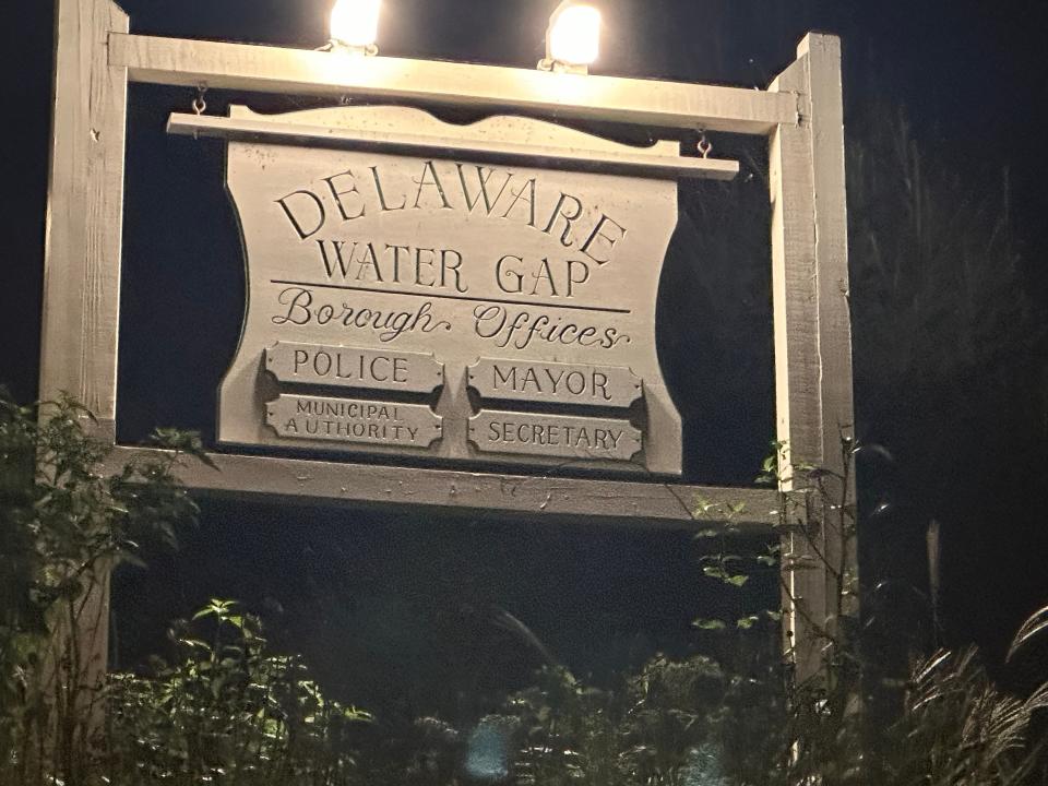 The Delaware Water Gap sign