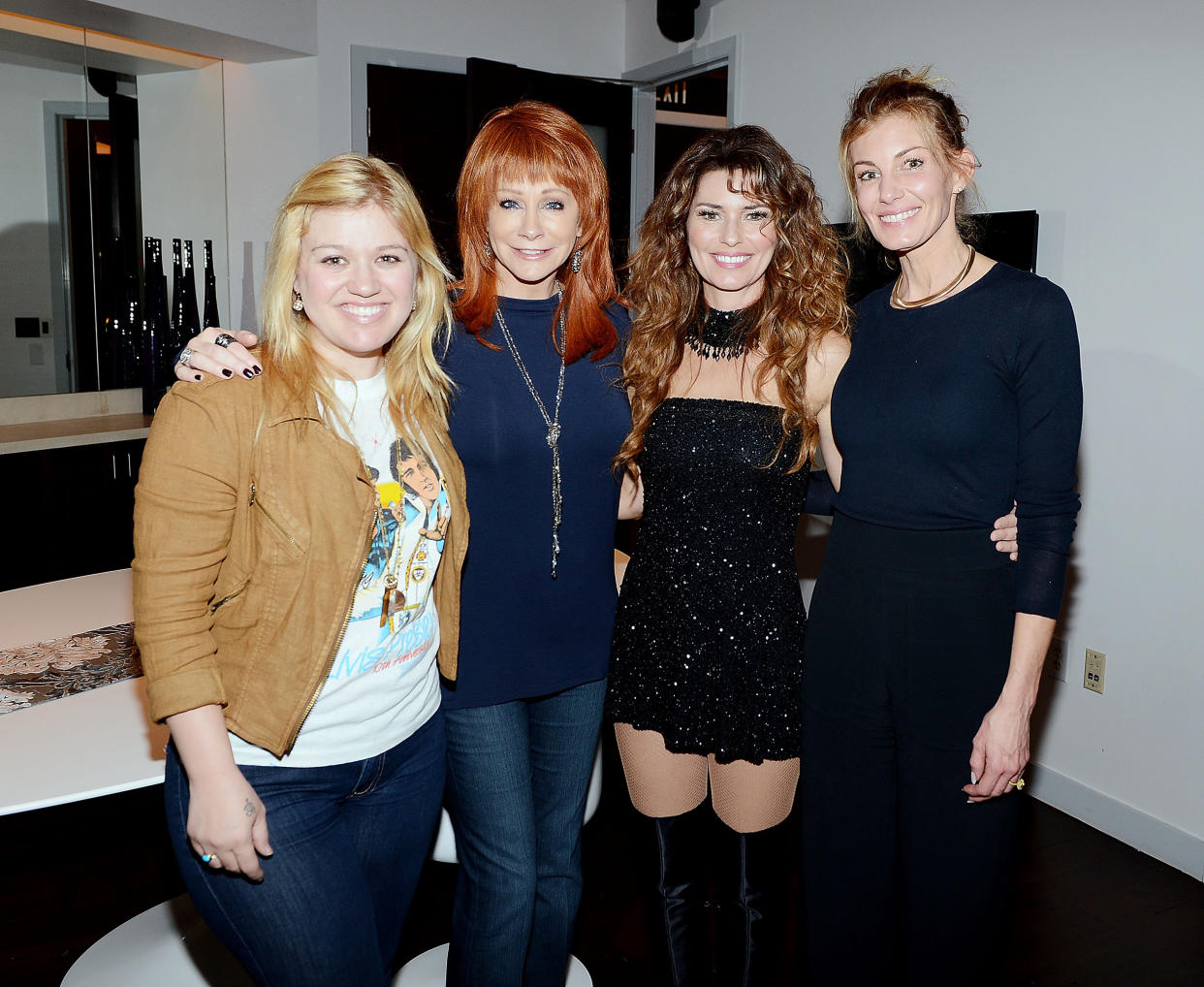 Kelly Clarkson, Reba McEntire, Shania Twain and Faith Hill (Denise Truscello / WireImage)