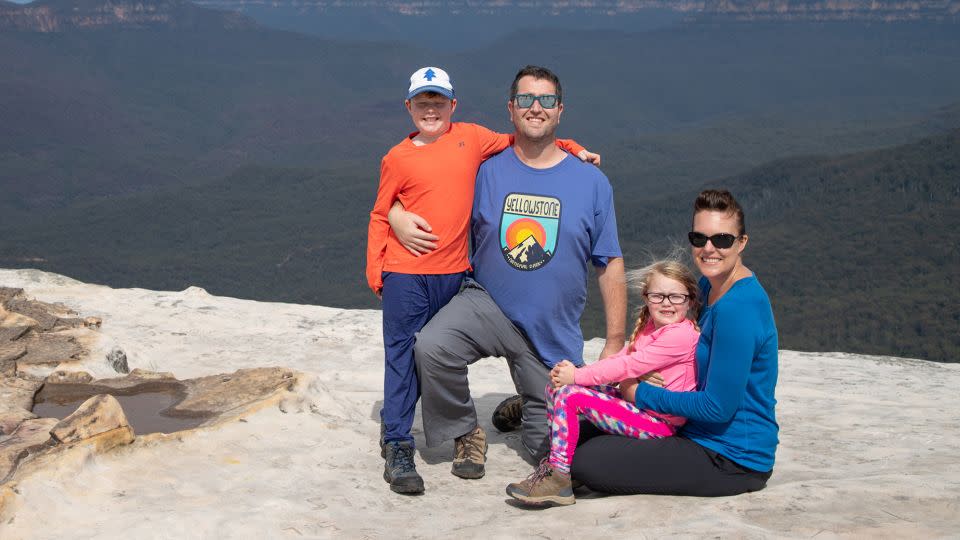 Amy and Mike love to travel with their kids. Here's the family on a trip to Australia in 2018. - Amy Gilberstadt