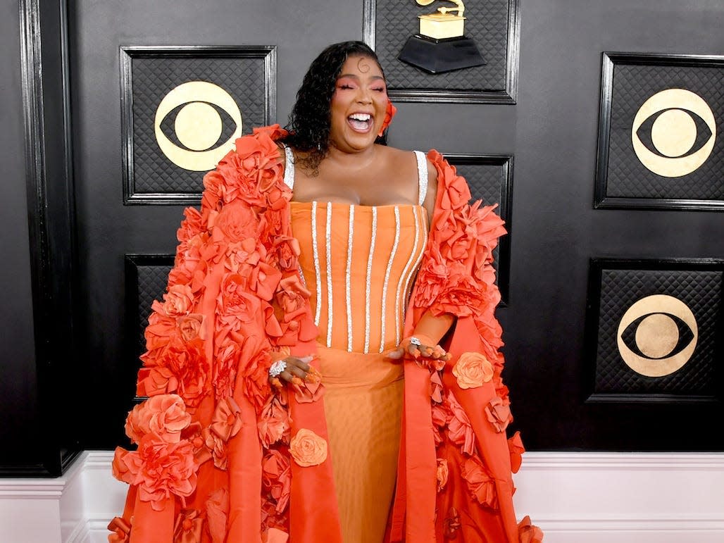 Lizzo attends the 2023 Grammy Awards.