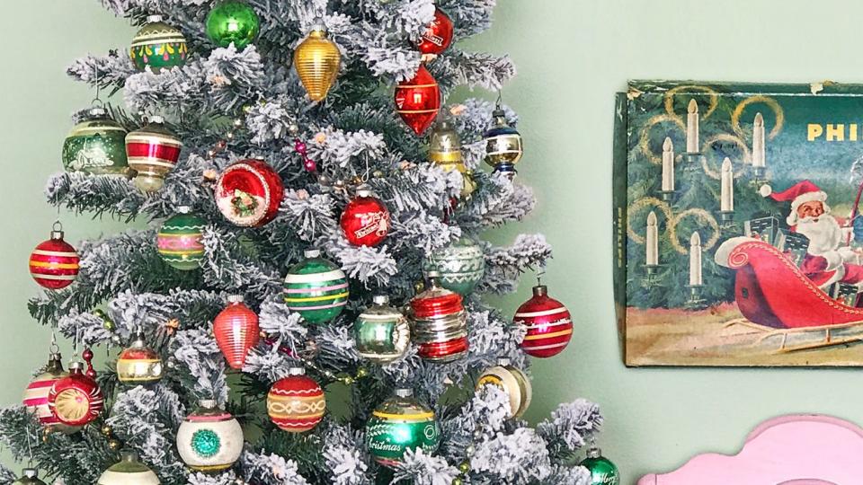 christmas tree decoration ideas vintage tree