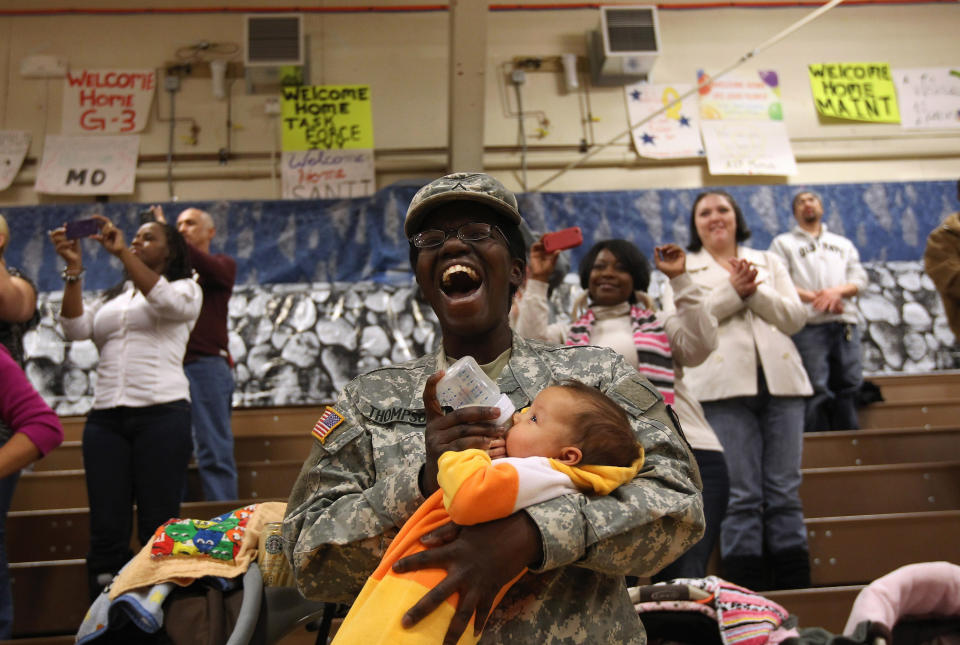 Soldiers Return To Fort Carson After Seven-Month Deployment In Iraq