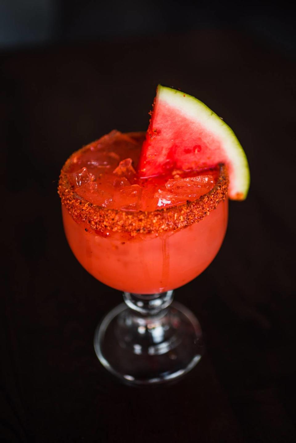 Watermelon margaritas are one of the many fresh fruit flavored options at El Charro.