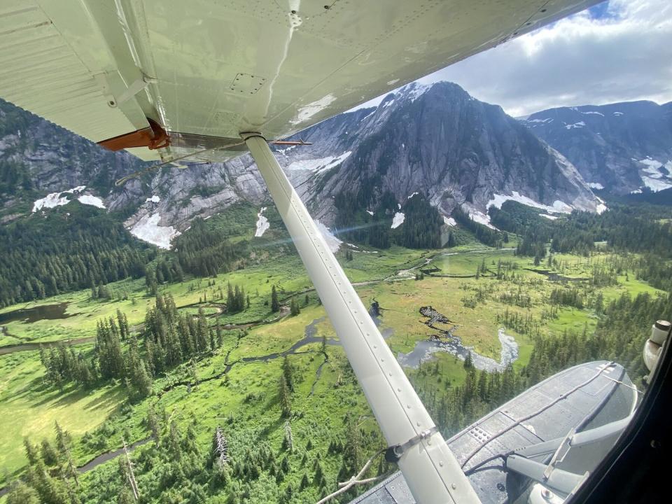 Misty Fjord National Monument from above in a Carlin Air float plane