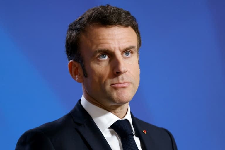 Le président de la République Emmanuel Macron, le 24 mars 2023, à Bruxelles - Ludovic MARIN © 2019 AFP