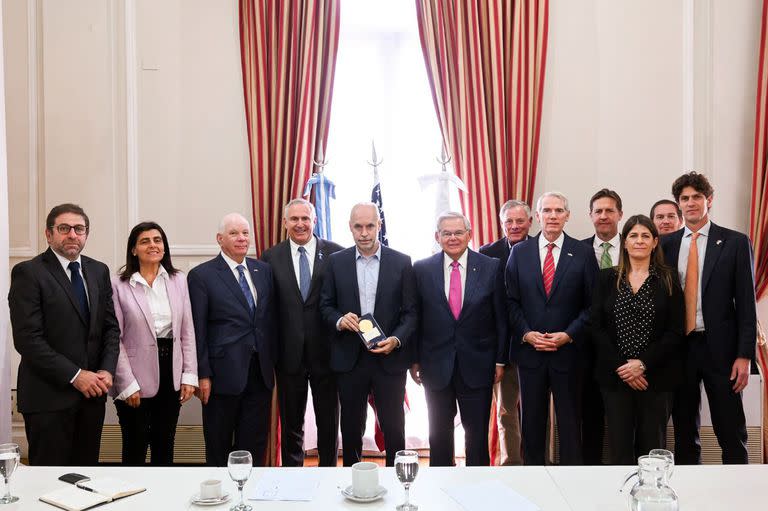 Larreta se reunió ayer con Lousteau y senadores de los Estados Unidos
