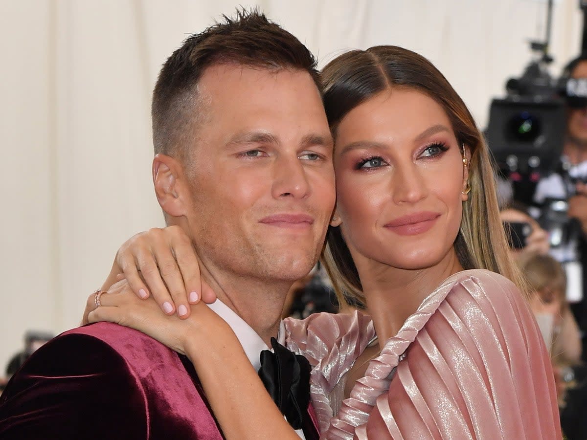 Gisele Bundchen and Tom Brady at the 2019 Met Gala  (AFP via Getty Images)