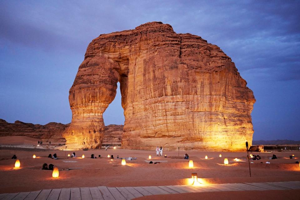 The Elephant Rock is known as the Jabal Alfil (Getty Images)