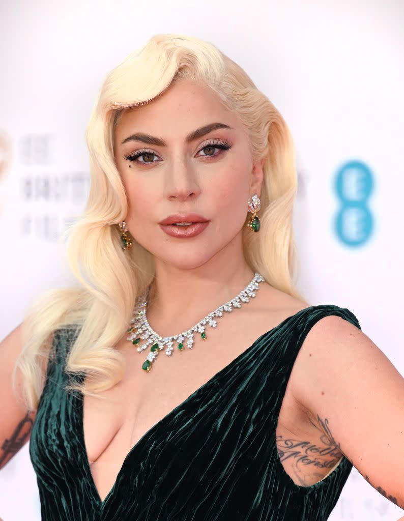 london, england march 13 lady gaga attends the ee british academy film awards 2022 at royal albert hall on march 13, 2022 in london, england photo by karwai tangwireimage