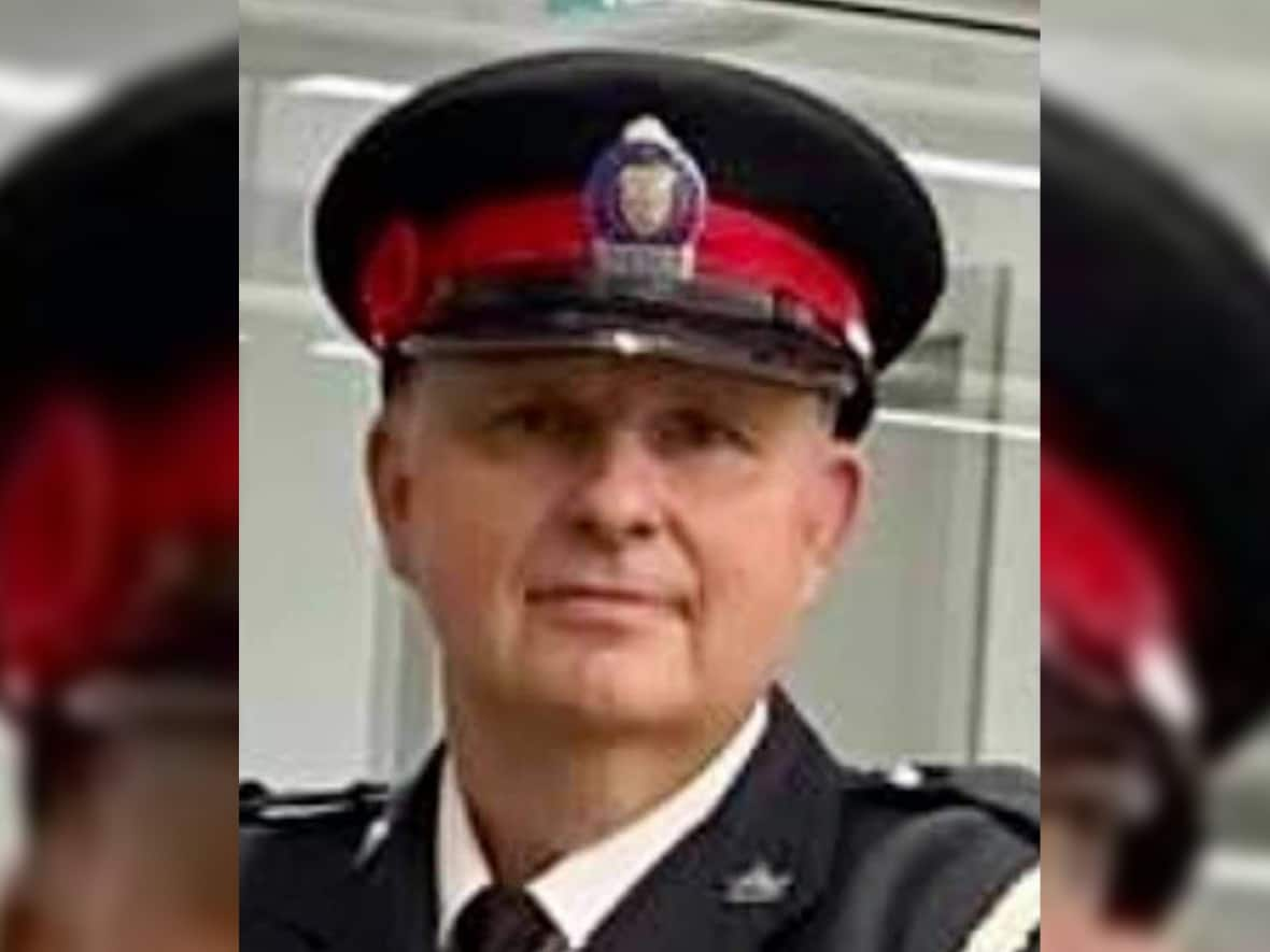 Const. Jeffrey Northrup was fatally struck by a vehicle in the parking garage at Toronto city hall. A member of 52 Division since 2008, Northrup leaves behind his wife and three children.  (52 Division/Twitter  - image credit)