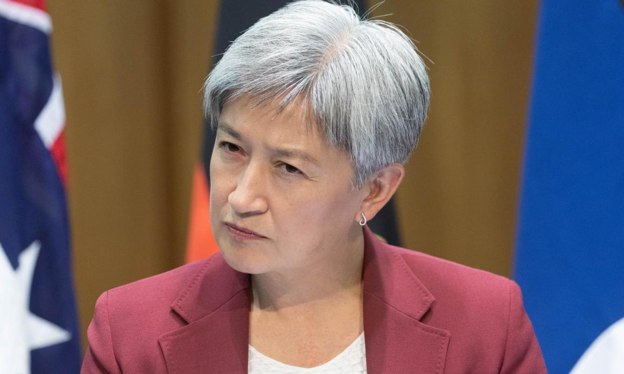 <span>Australian foreign minister Penny Wong has said it appears ‘the gravity’ of the deaths of Zomi Frankcom and her colleagues was yet to be appreciated by Israel.</span><span>Photograph: Mike Bowers/The Guardian</span>