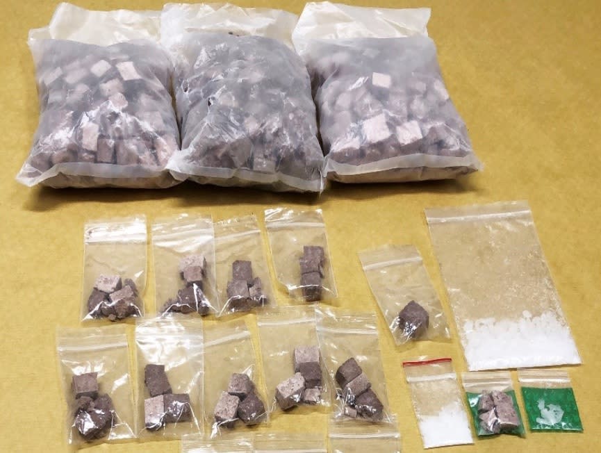 Heroin seized at a flat in Woodlands by Singapore's Central Narcotics Bureau on 11 December 2019. (PHOTO: Central Narcotics Bureau)