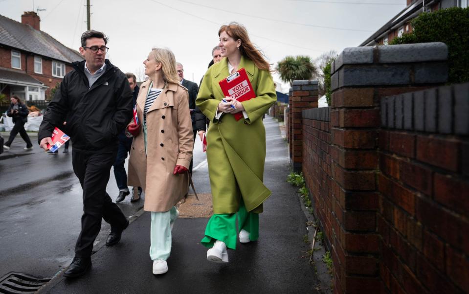 Angela Rayner campaigns in Birmingham with Andy Burnham and Tracy Brabin today