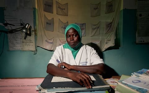 Midwife Awa Diouf says babies can quickly become malnourished when the girls are too depressed to breastfeed their children - Credit: Francesco Brembati