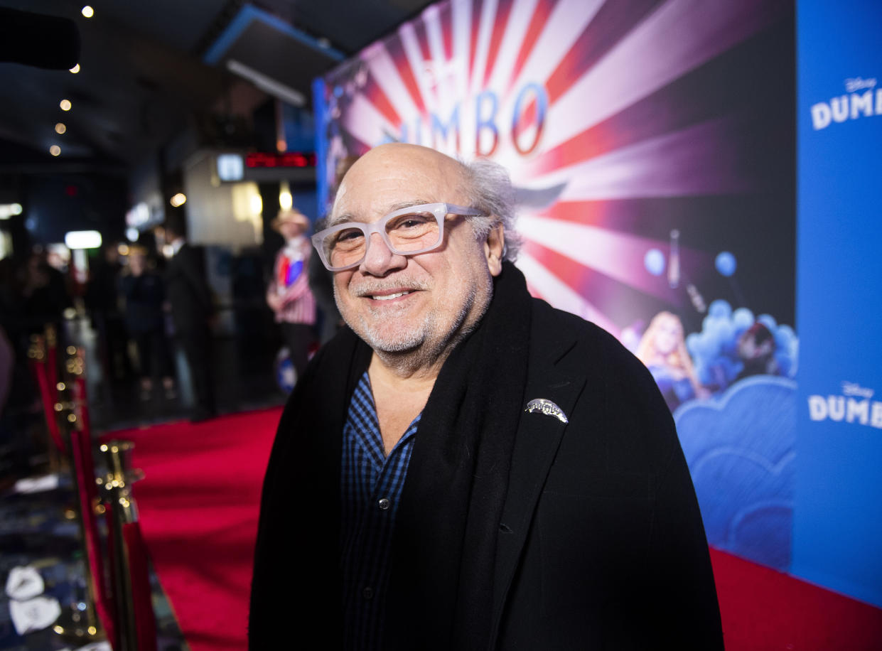 Actor Danny DeVito poses at the Canadian premiere of "Dumbo" on Monday, March 18, 2019, in Toronto. (Photo by Arthur Mola/Invision/AP)