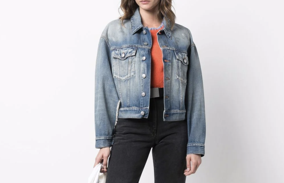 MM6 Maison Margiela - Klassische Cropped-Jeansjacke