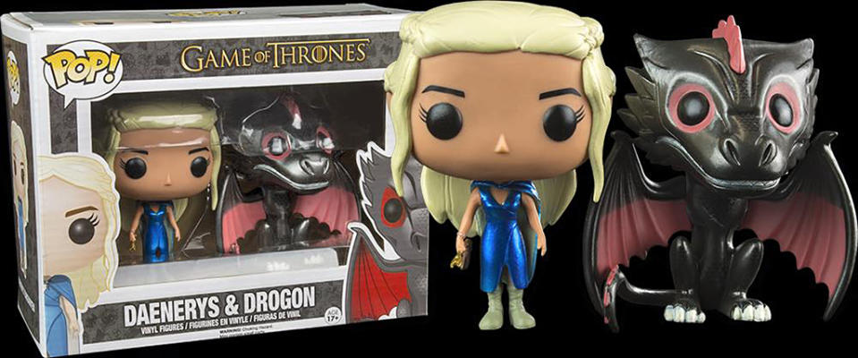 Metallic Daenerys and Drogon 2-Pack