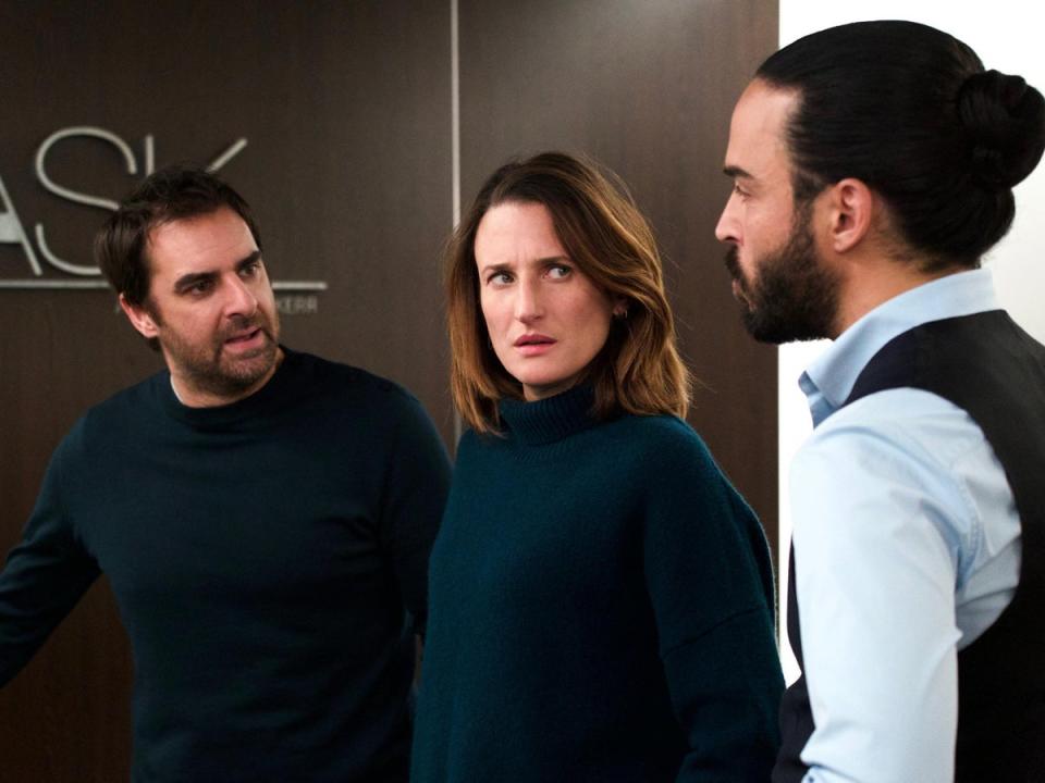 Level playing field: Grégory Montel, Camille Cottin and Assaad Bouab in ‘Call My Agent!’ (Shanna Besson)