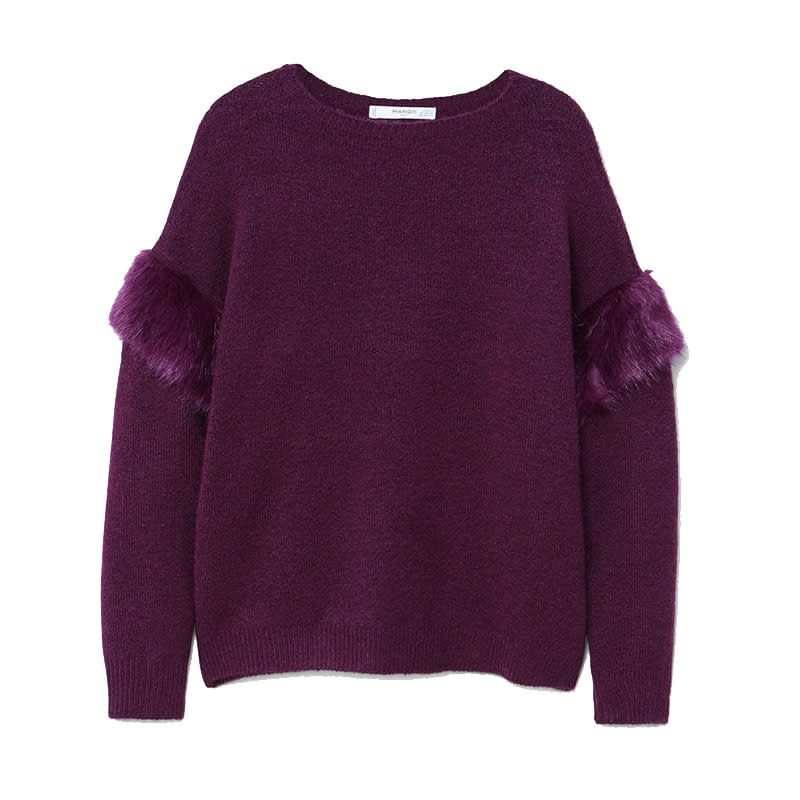 <a rel="nofollow noopener" href="http://www.anrdoezrs.net/links/3550561/type/dlg/https://shop.mango.com/us/women/cardigans-and-sweaters-sweaters/faux-fur-trim-sweater_13005704.html?c=65&n=1&s=search" target="_blank" data-ylk="slk:Faux Fur Trim Sweater, Mango, $80"It's finally sweater weather! I have a long list of statement-making numbers that I'm lusting for this season, so I can just throw them on with jeans and go. This one tops it." —Lauren Black, Content Analyst;elm:context_link;itc:0;sec:content-canvas" class="link ">Faux Fur Trim Sweater, Mango, $80<p>"It's finally sweater weather! I have a long list of statement-making numbers that I'm lusting for this season, so I can just throw them on with jeans and go. This one tops it."</p> <p>—<em>Lauren Black, Content Analyst </em></p> </a>