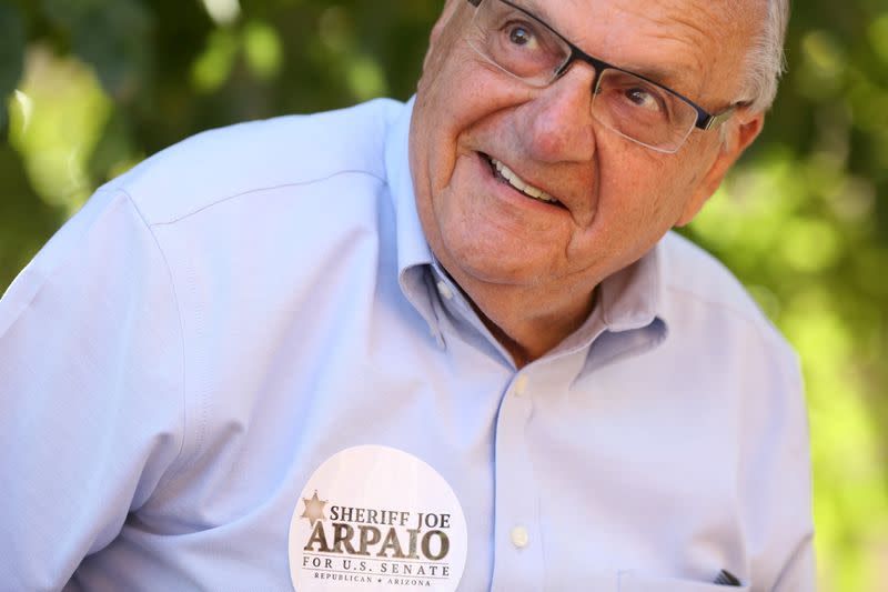 Former Sheriff Joe Arpaio campaigns in Wickenburg