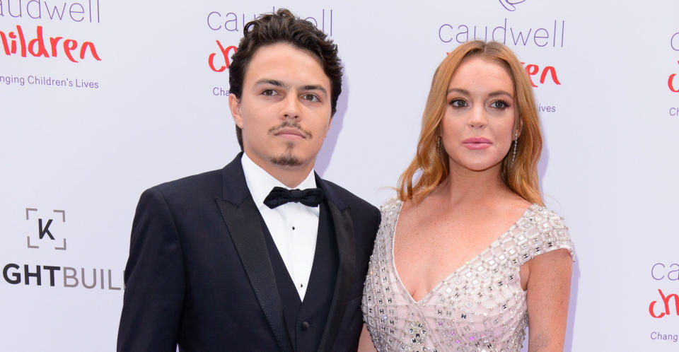 Lohan with her former fiancé Tarabasov in 2016. (PA Images)