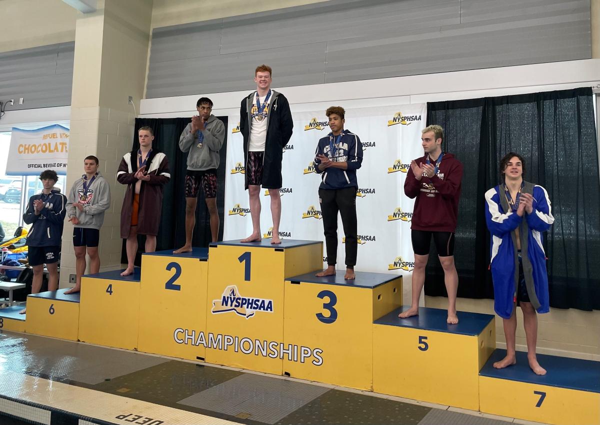 Corning senior Ryan McNutt a New York State swimming champion in 100