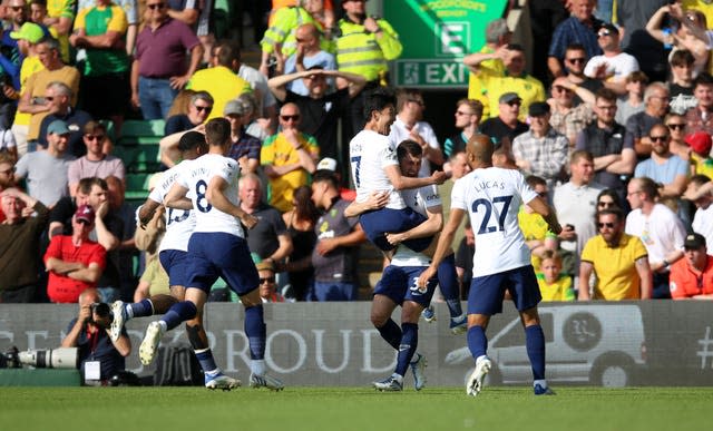 Tottenham celebrate