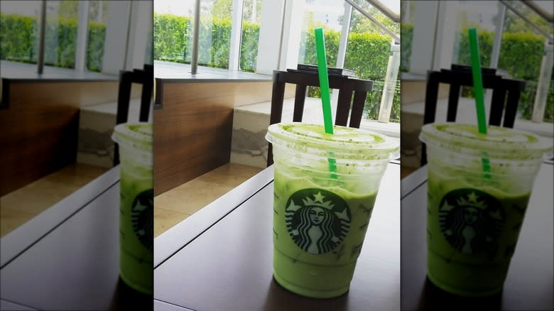 citrus green tea latte 