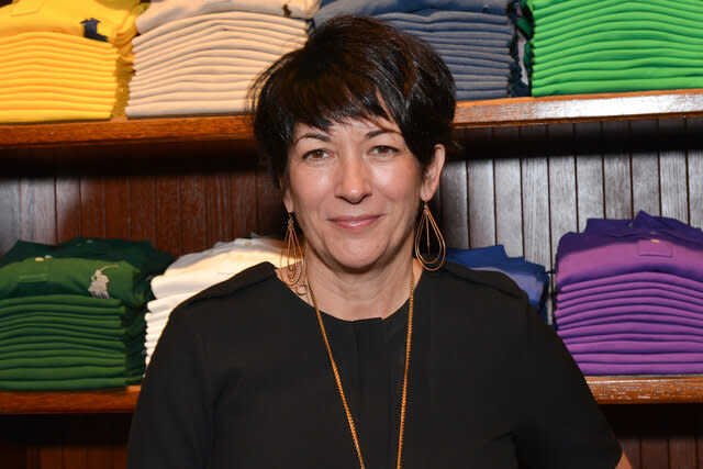 Ghislaine Maxwell at the Polo Ralph Lauren Store