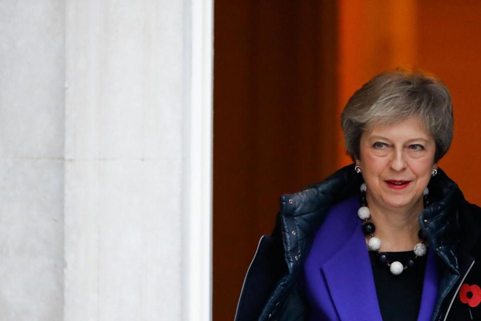 Mrs May has dismissed calls for a second referendum (Tolga Akmen/AFP/Getty Images)