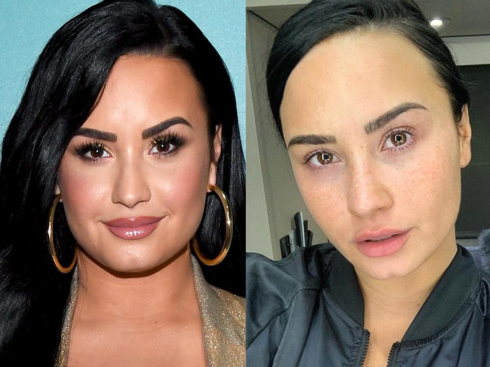 demi lovato no makeup