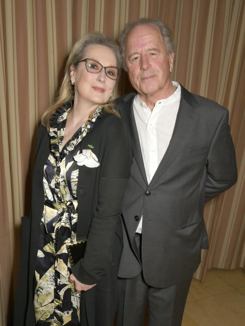 Actress Meryl Streep (L) and sculptor Don Gummer attend a dinner to celebrate The GCC and The Journey To Sustainable Luxury on February 24, 2017 in Los Angeles, California.&nbsp;