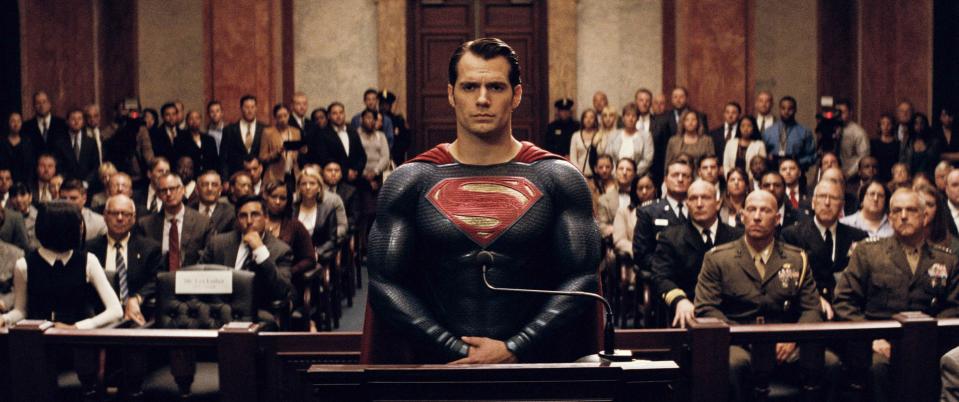 Henry Cavill in Batman v Superman: Dawn of Justice, 2016.