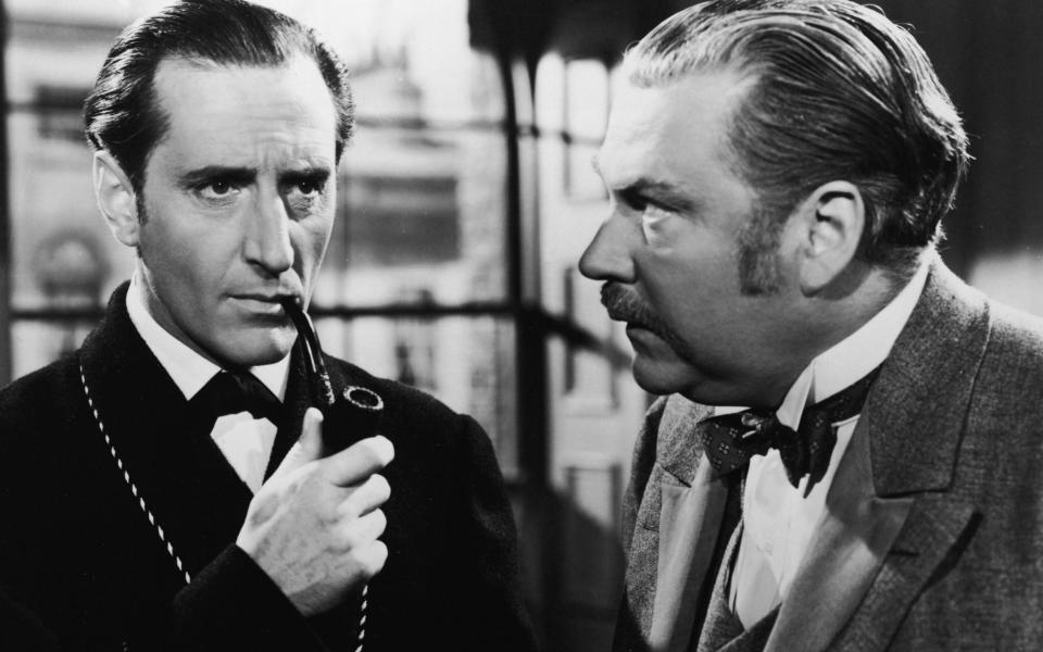 Basil Rathbone and Nigel Bruce