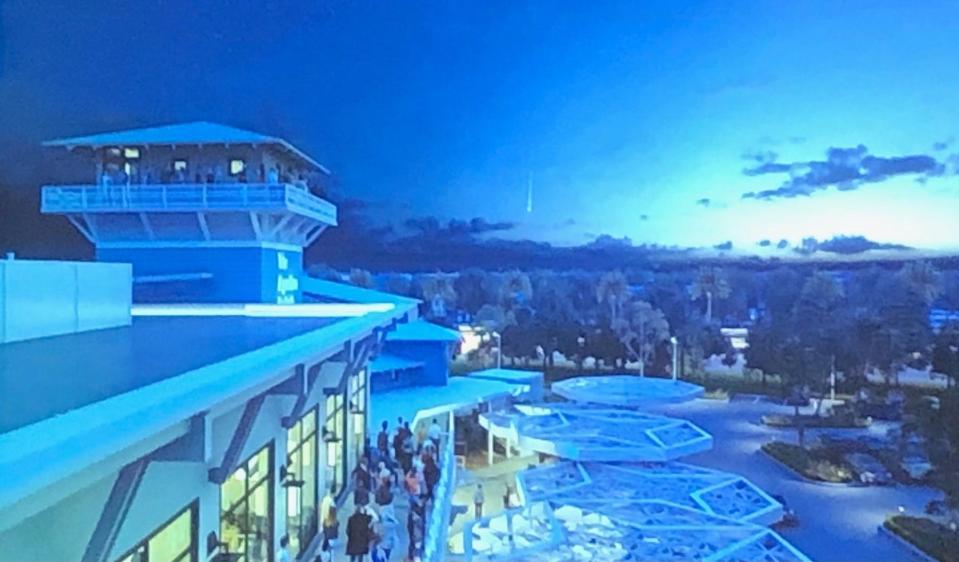 A scene from the vision presented via video Thursday by Brevard Zoo officials, who announced the  kickoff of a $100 million campaign centered building a second campus, the Aquarium and Conservation Center, on the shore of the Banana River.