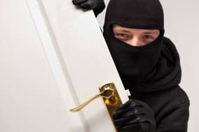 home burglary concept with a...