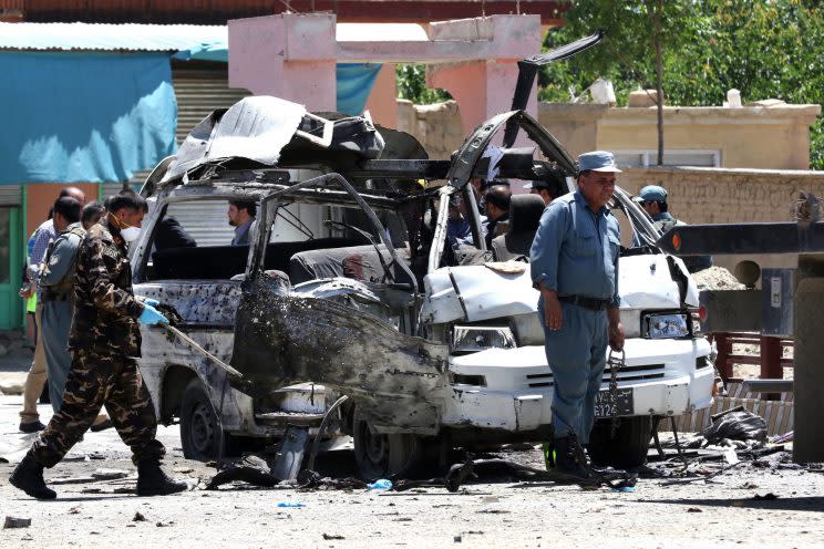 Afghanistans Hauptstadt Kabul wird regelmäßig von Selbstmordanschlägen erschüttert (Bild: dpa)