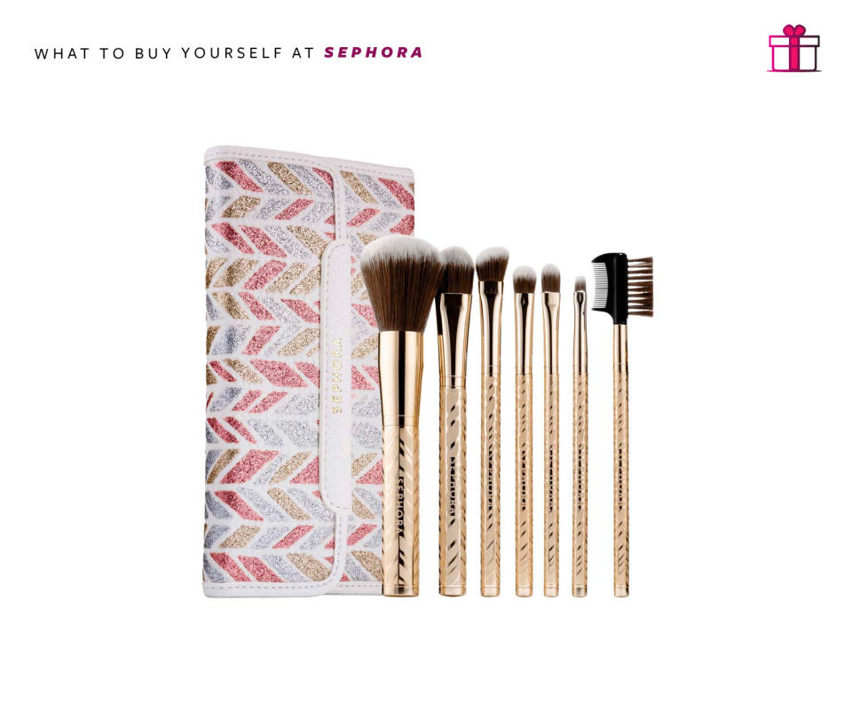 Sephora Collection Sparkle & Shine Antibacterial Brush Set