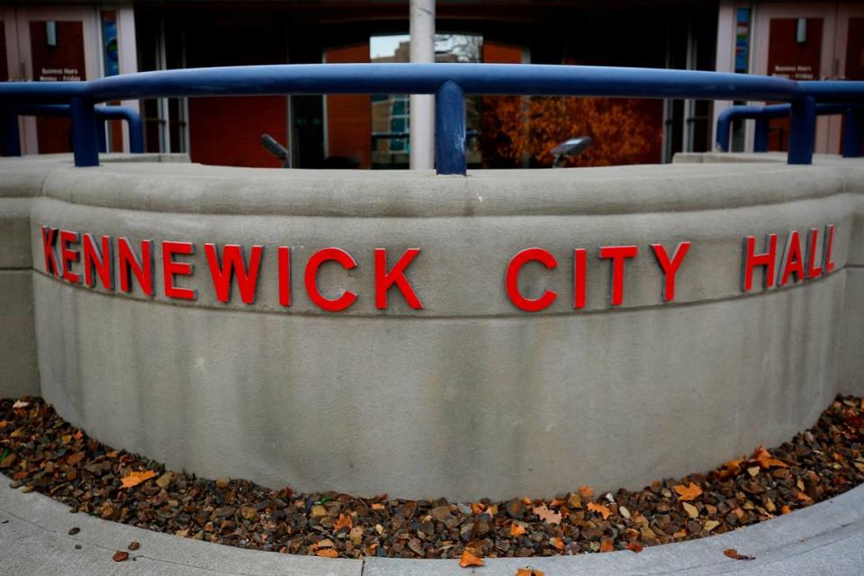 Kennewick City Hall at 210 W. Sixth Ave. in downtown Kennewick.