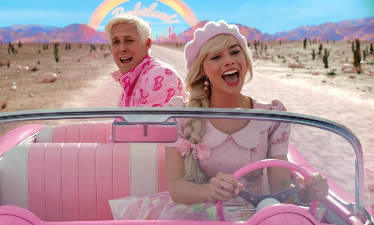 <span>Let’s go party … Ryan Gosling and Margot Robbie in Barbie.</span><span>Photograph: Warner Bros</span>