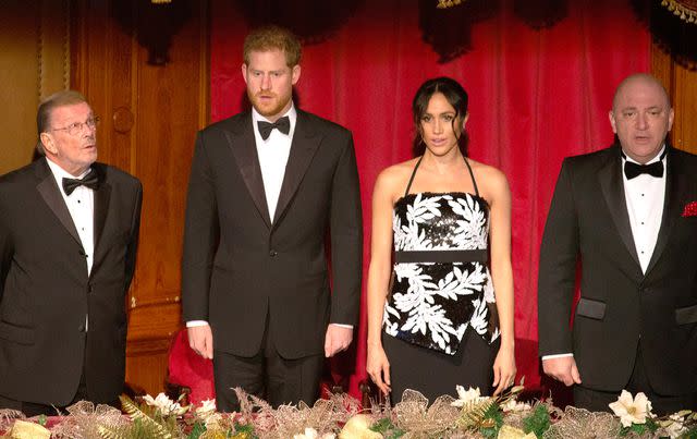 WPA Pool/Getty Prince Harry and Meghan Markle at the Royal Variety Performance in 2018