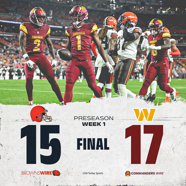 Commanders 17-15 Browns (Aug 11, 2023) Final Score - ESPN