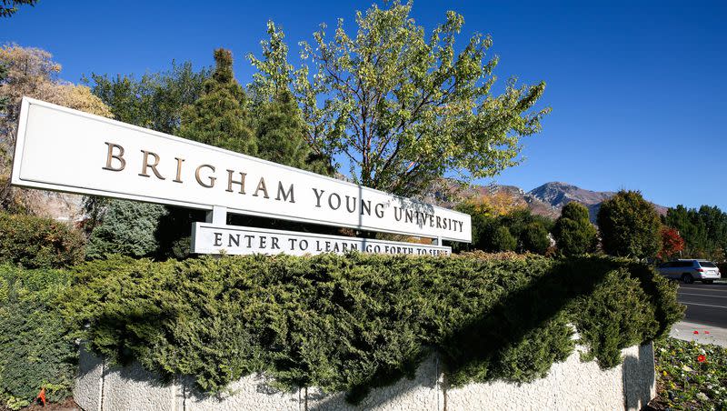 The Brigham Young University campus in Provo is pictured on Monday, Oct. 12, 2020.