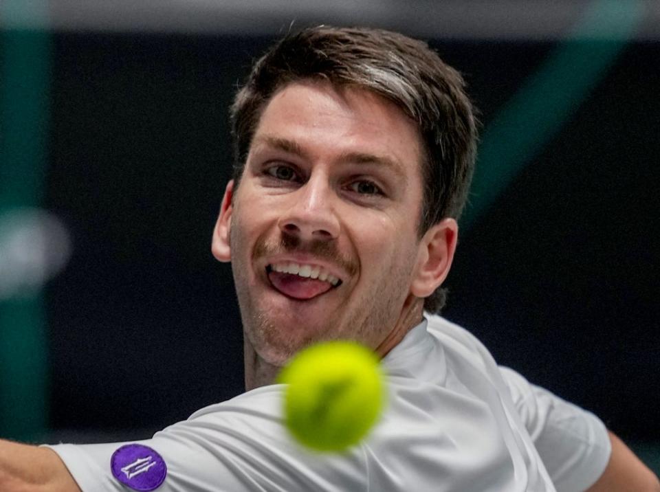 Cameron Norrie in action against France (AP)